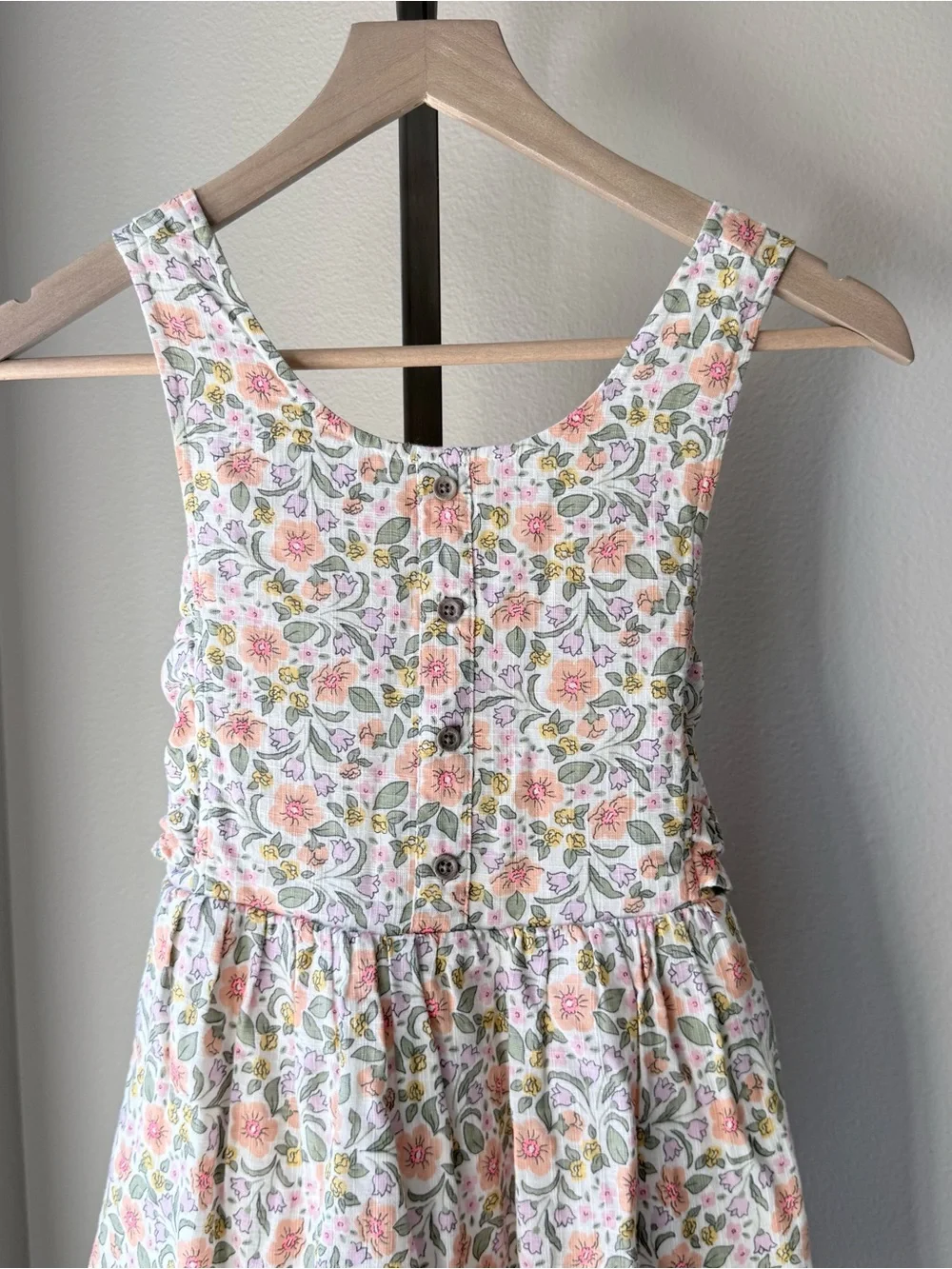 NWOT Cat & Jack 100% cotton floral dress size large 10/12